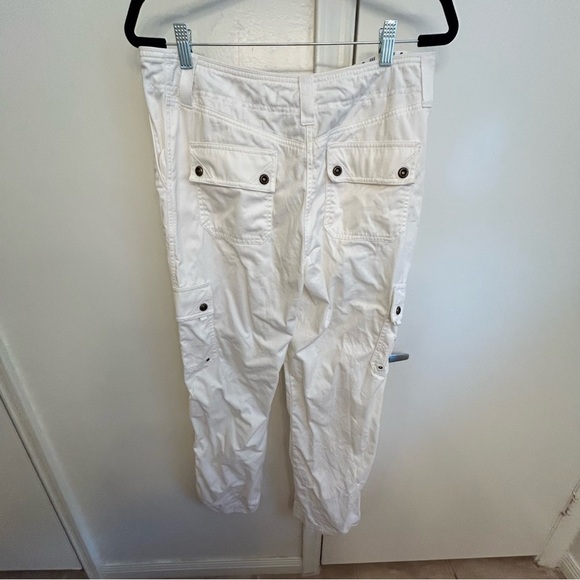 Ralph Lauren White Cargo Pants Women’s Size 10 100% Cotton - Picture 9 of 11